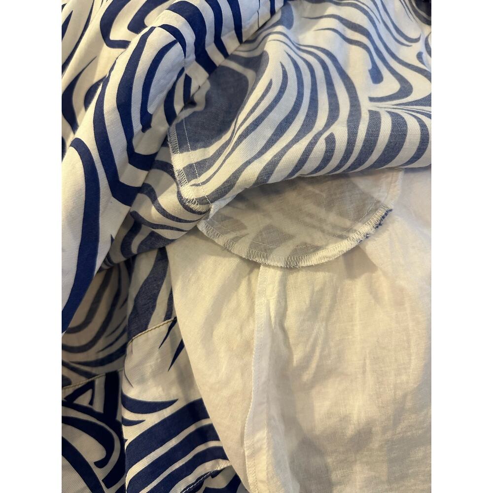 Cabi #470 Lombard Blue Swirl Print Midi Skirt - Picture 6 of 7